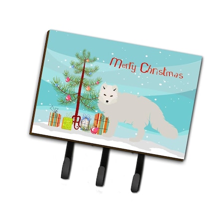 Carolines Treasures White Arctic Fox Christmas Leash or Key Holder BB9244TH68